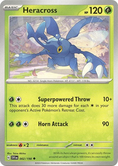 Heracross (Scarlet and Violet: Base Set) Light Play
