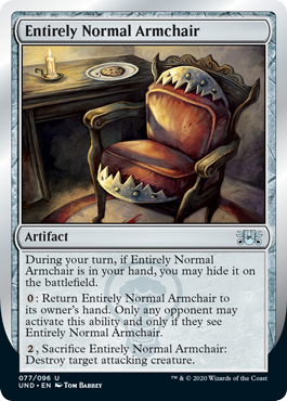 Entirely Normal Armchair (Unsanctioned) Light Play