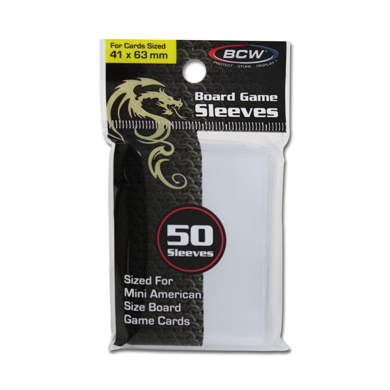 BCW Board Game Sleeves 50 Sleeves - 41mm x 63mm