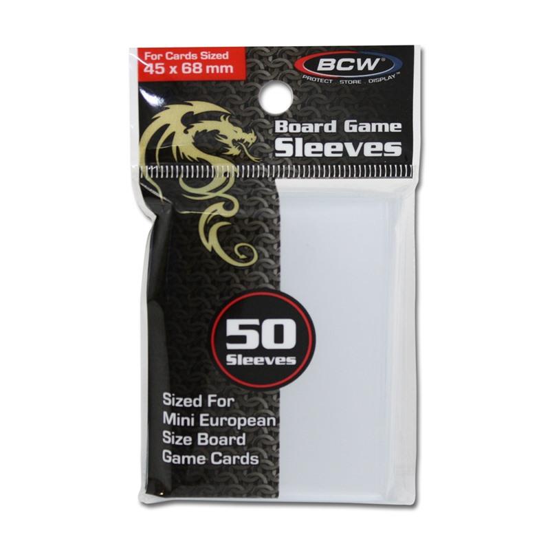 BCW Board Game Sleeves 50 Sleeves - 45mm x 68mm