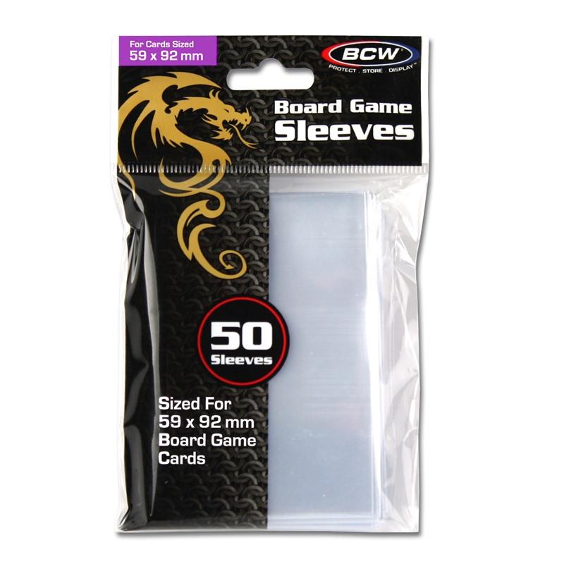 BCW Board Game Sleeves 50 Sleeves - 59mm x 92mm