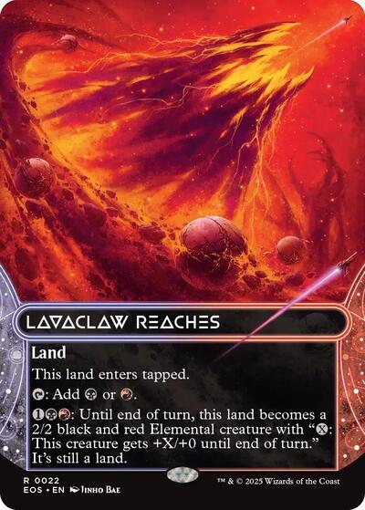 Lavaclaw Reaches (0022) (Borderless) (Stellar Sights) Light Play