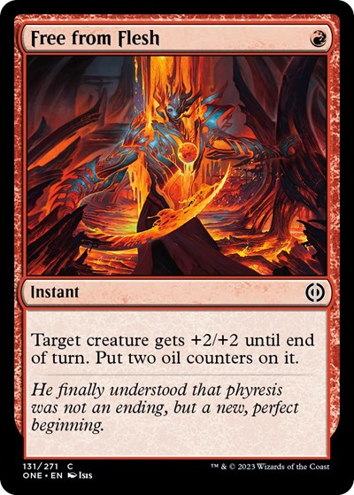 Free from Flesh (Phyrexia: All Will Be One) Light Play Foil