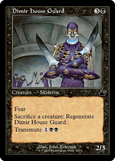 Dimir House Guard (Retro Frame) (Ravnica Remastered) Light Play
