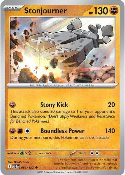 Stonjourner (ME01: Mega Evolution) Light Play Reverse Holofoil