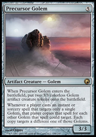 Precursor Golem (Scars of Mirrodin) Light Play