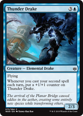 Thunder Drake (War of the Spark) Light Play