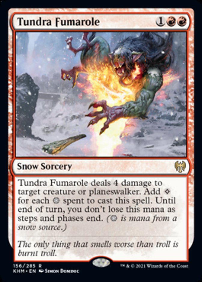 Tundra Fumarole (Kaldheim) Light Play Foil
