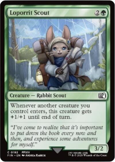 Loporrit Scout (Universes Beyond: FINAL FANTASY) Light Play Foil