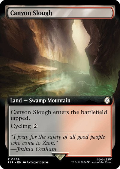 Canyon Slough (Extended Art) (Universes Beyond: Fallout) Light Play