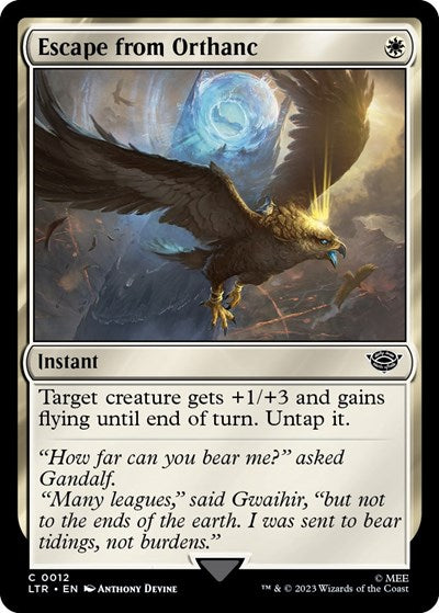 Escape from Orthanc (Universes Beyond: The Lord of the Rings: Tales of Middle-earth) Light Play Foil