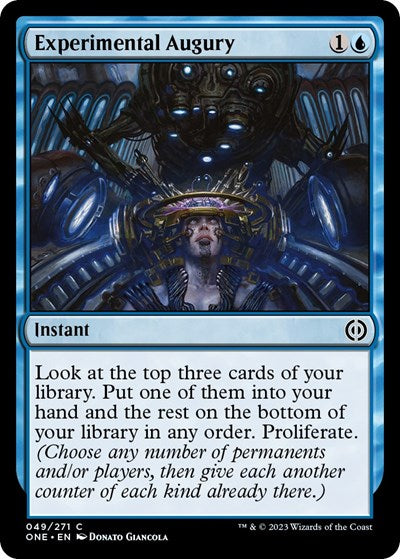 Experimental Augury (Phyrexia: All Will Be One) Light Play Foil