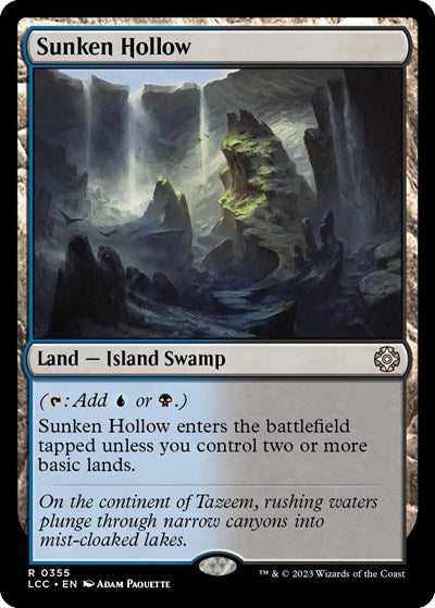 Sunken Hollow (Commander: The Lost Caverns of Ixalan) Light Play