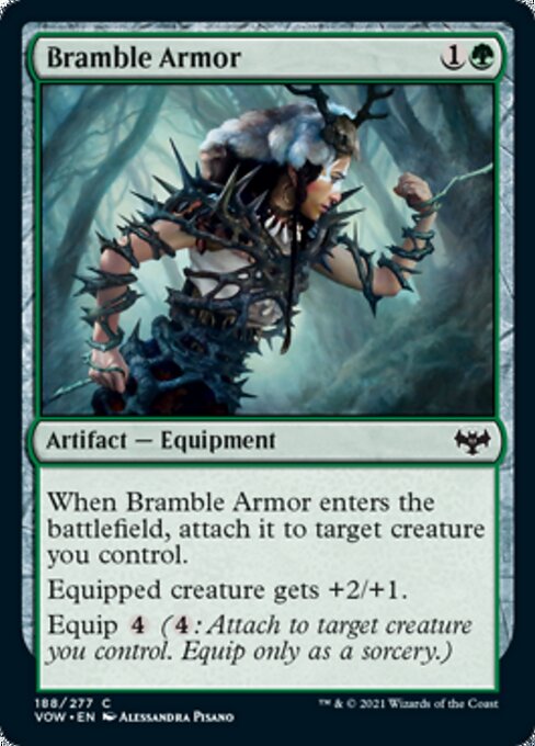 Bramble Armor (Innistrad: Crimson Vow) Light Play Foil