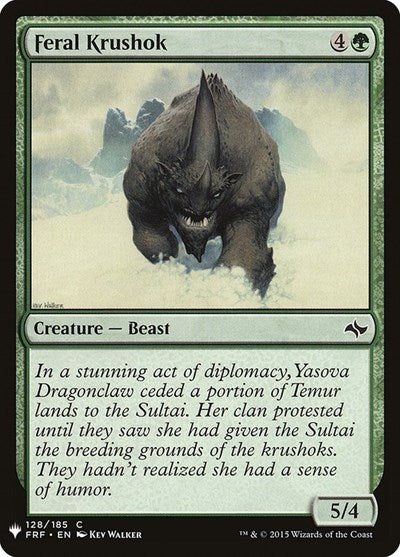 Feral Krushok (Mystery Booster) Light Play