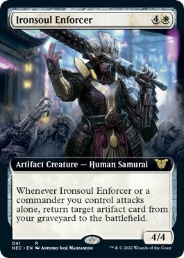Ironsoul Enforcer (Extended Art) (Commander: Kamigawa: Neon Dynasty) Light Play