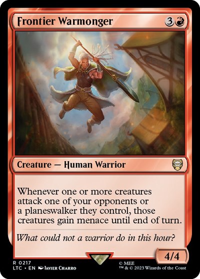 Frontier Warmonger (Commander: The Lord of the Rings: Tales of Middle-earth) Light Play