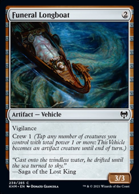 Funeral Longboat (Kaldheim) Light Play Foil