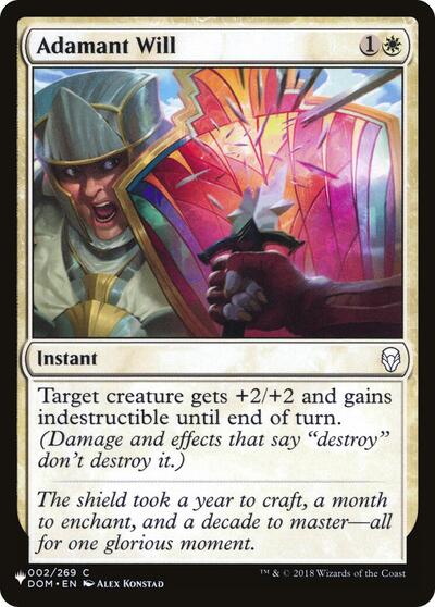 Adamant Will (The List) Light Play