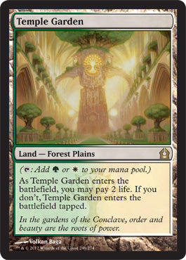 Temple Garden (Return to Ravnica) Light Play