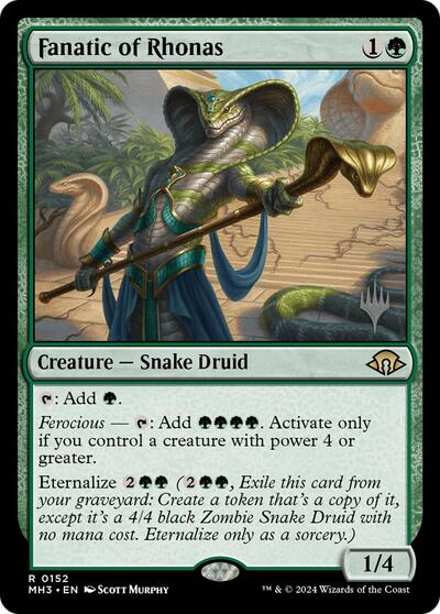 Fanatic of Rhonas (Promo Pack: Lorwyn Eclipsed) Light Play