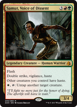 Samut, Voice of Dissent (Amonkhet) Light Play