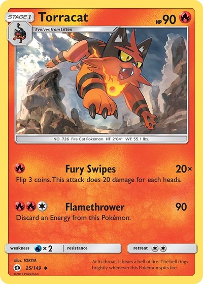 Torracat (SM Base Set) Damaged / Poor