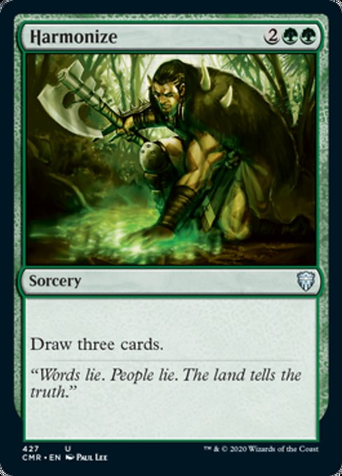 Harmonize (Commander 2020 Commander Legends) Light Play