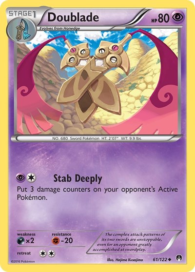 Doublade (XY - BREAKpoint) Heavy Play Reverse Holofoil
