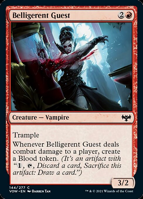 Belligerent Guest (Innistrad: Crimson Vow) Light Play