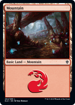 Mountain (264) (Throne of Eldraine) Light Play