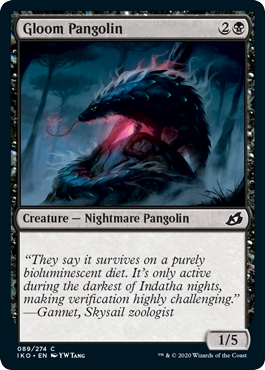 Gloom Pangolin (Ikoria: Lair of Behemoths) Light Play Foil