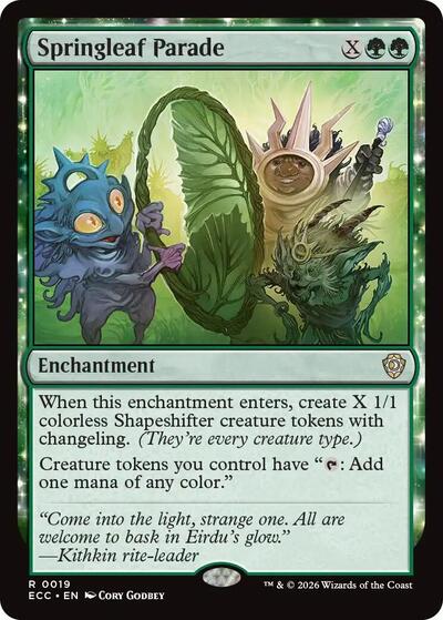 Springleaf Parade (Commander: Lorwyn Eclipsed) Light Play