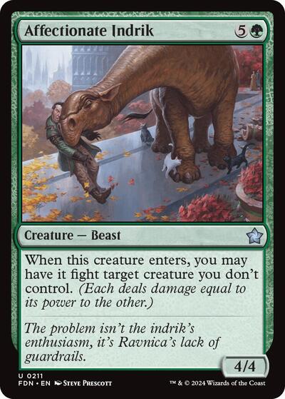 Affectionate Indrik (Foundations) Light Play Foil