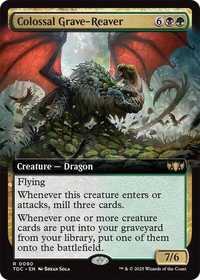 Colossal Grave-Reaver (Extended Art) (Commander: Tarkir: Dragonstorm) Near Mint