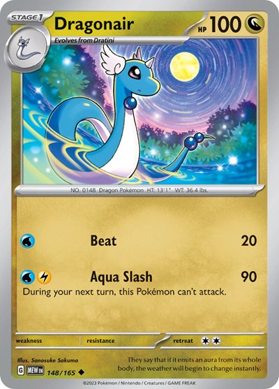 Dragonair - 148 (Scarlet and Violet: 151) Light Play Reverse Holofoil