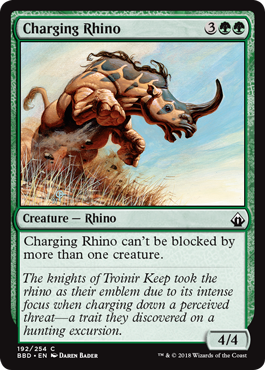 Charging Rhino (Battlebond) Light Play