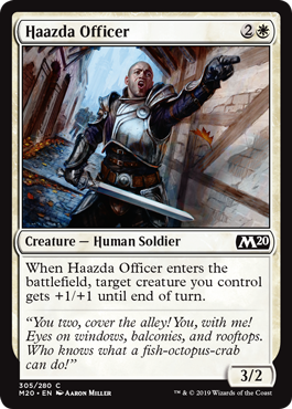 Haazda Officer (Magic 2020 Core Set) Light Play