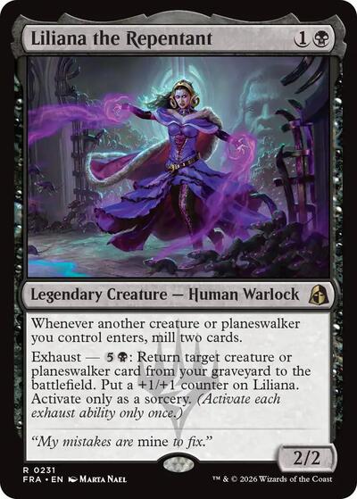 Liliana the Repentant (Reality Fracture) Near Mint