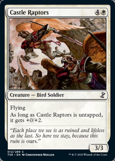 Castle Raptors (Time Spiral Remastered) Light Play