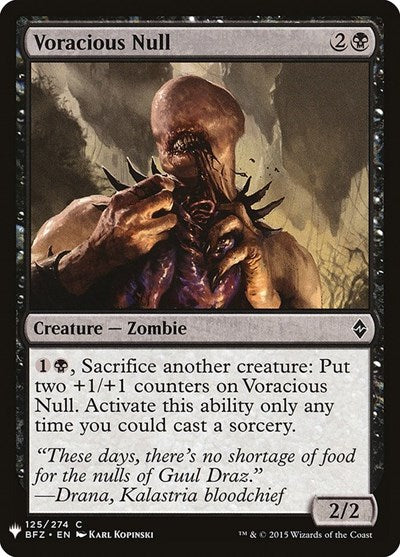Voracious Null (Mystery Booster) Light Play