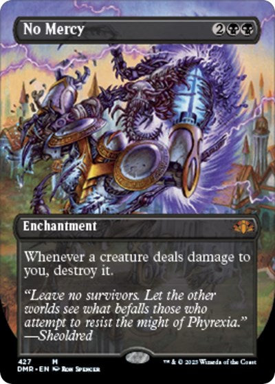 No Mercy (Borderless) (Dominaria Remastered) Light Play Foil