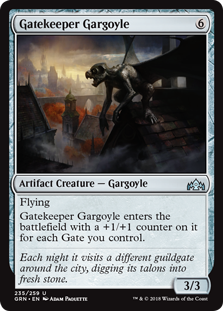 Gatekeeper Gargoyle (Guilds of Ravnica) Light Play
