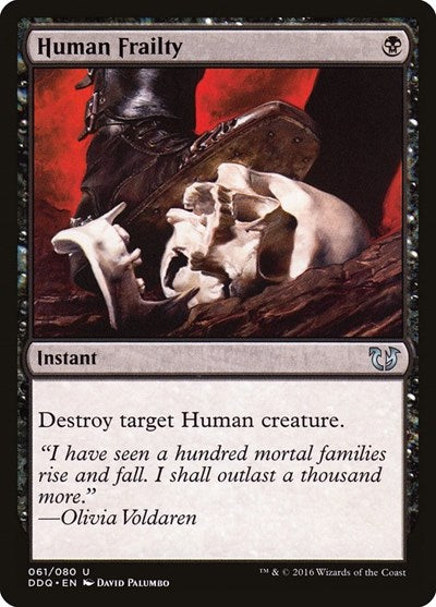 Human Frailty (Duel Decks: Blessed vs Cursed) Light Play