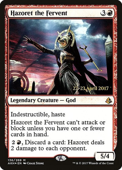 Hazoret the Fervent (Promos: Prerelease Cards) Light Play Foil