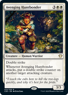 Avenging Huntbonder (Commander 2020 Ikoria) Light Play