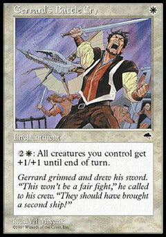 Gerrard's Battle Cry (Tempest) Light Play