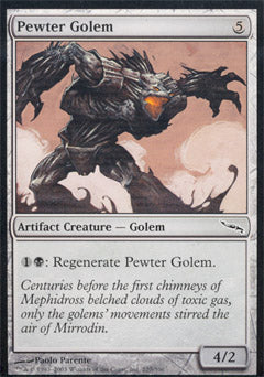Pewter Golem (Mirrodin) Medium Play