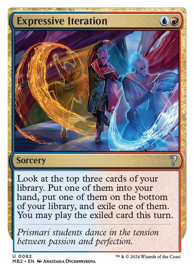 Expressive Iteration (White Border) (Mystery Booster 2) Light Play