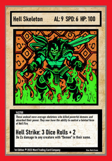 142/150 Hell Skeleton - Rare